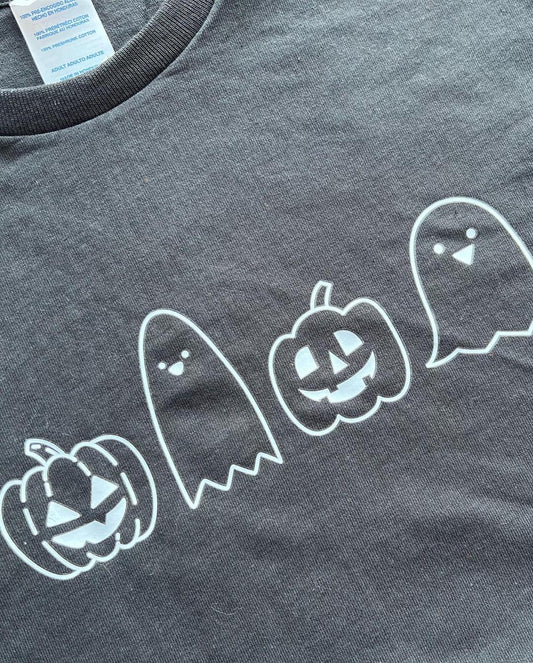 Pumpkins & Ghosts Long Sleeve Tee