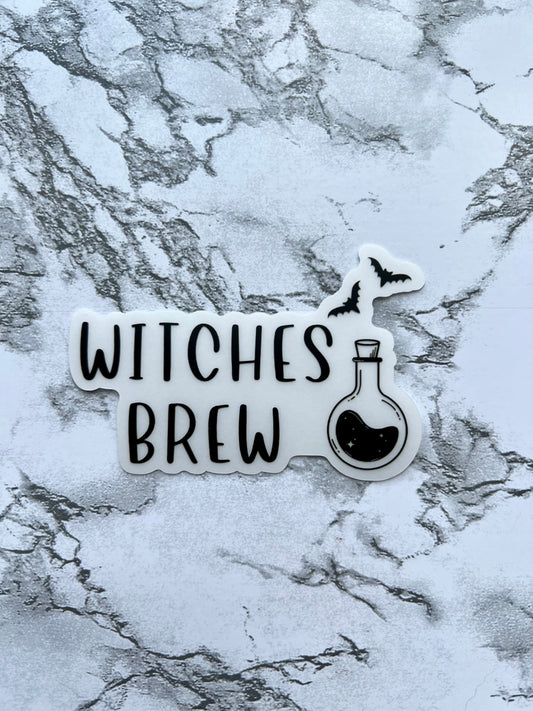CLEAR Witches Brew Sticker