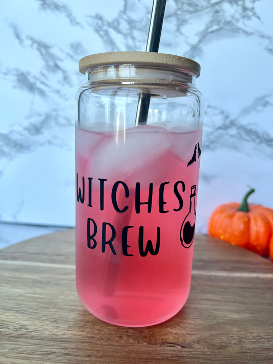 Witches Brew Can Glass Cup